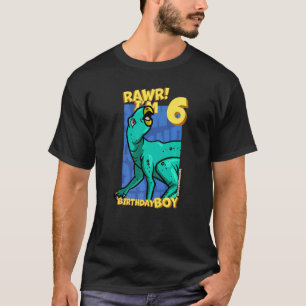 Rawr Ich bin 6 Geburtstagskinder 6. Geburtstag Din T-Shirt