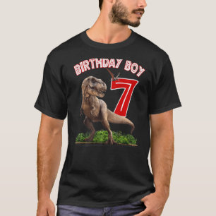 Rawr Ich bin 7. Dinosaurier Geburtstagskind 7 Jahr T-Shirt