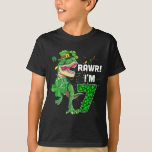 Rawr ich bin 7 Geburtsjahre alt 2015 T Rex Dinosau T-Shirt