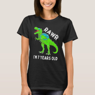 Rawr Ich bin 7 Jahre alt Coolen Angesagten Dinosau T-Shirt