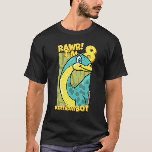 Rawr ich bin 8 Geburtstagsjungen 8. Geburtstag Din T-Shirt