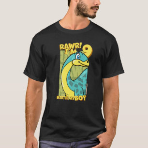 Rawr Ich bin 9 Geburtstagskinder 9. Geburtstag Din T-Shirt