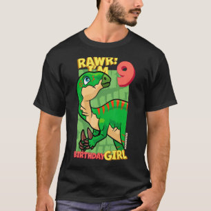 Rawr Ich bin 9 Geburtstagskinder 9. Geburtstag Din T-Shirt