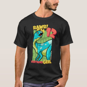 Rawr I'm 12 Birthday Girls 12. Geburtstag Dino Hyp T-Shirt