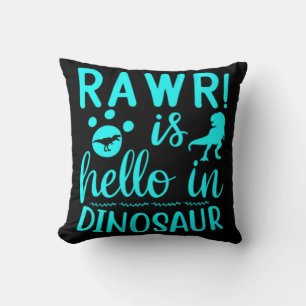 Rawr! Ist Hello in Dinosaur Kissen
