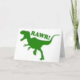 RAWR ist, wie Dinosaurier sagen, ich Liebe Sie Karte