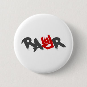 Rawr Logo - Emo, goth, Alternative, Rock, Schmutz Button