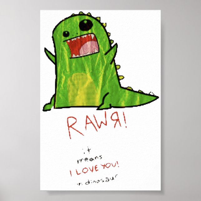 RAWR-Plakat Poster (Vorne)