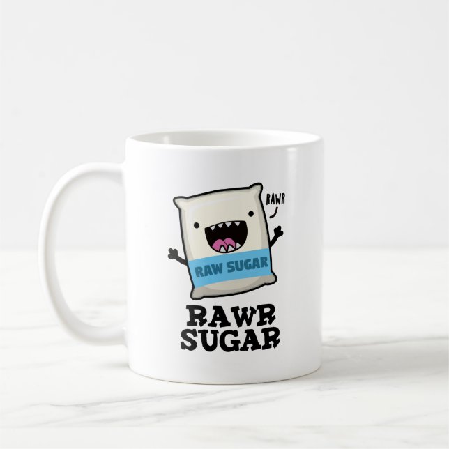 Rawr Sugar Funny Food Puff Kaffeetasse (Links)