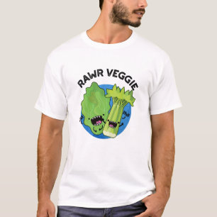 Rawr Veggie Funny Food Pub T-Shirt