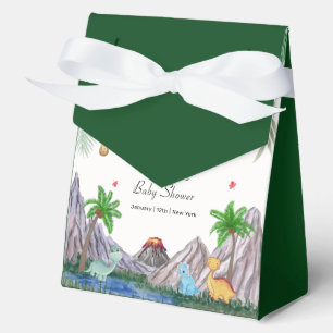 Rawr Vulkan Berg Wald Dinosaurier Baby Shower Geschenkschachtel