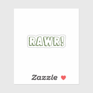 Rawr! Wasserflasche Aufkleber