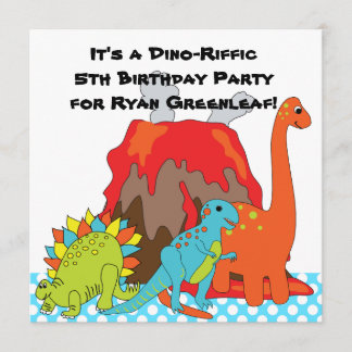 RAWRR Dinosaurier Dino Einladung zur Geburtstagspa