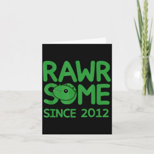 Rawrsome seit 2012 - lustiges Monster-Outfit-Desig Karte
