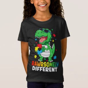 Rawrsomely Different Dinosaur Autism Awareness T-Shirt