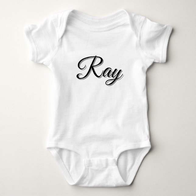 Ray Boys Name, Baby Strampler (Vorderseite)
