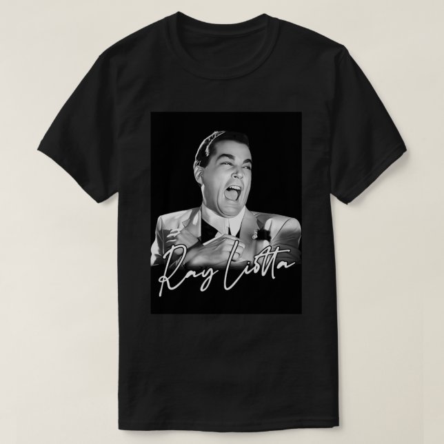 Ray Liotta Retro Fan Art Design T-Shirt (Design vorne)