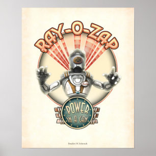Ray-O-Zap Retro Robot Poster (16x20")
