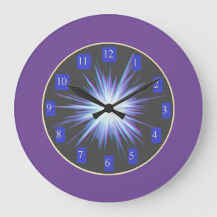 Ray of Light Wall Clock, 10,75" quadratisch Große Wanduhr