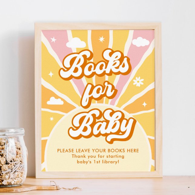 Ray of Sunshine Baby Shower Books for Baby Poster (Von Creator hochgeladen)