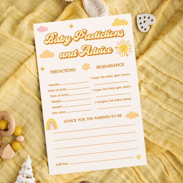 Ray of Sunshine Baby Shower Predictions Game (Von Creator hochgeladen)