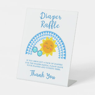 Ray of Sunshine Boy Baby Duwer Windschutzscheibe Sockelschild