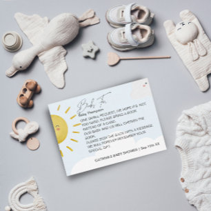 Ray of Sunshine Clouds Boy Books for Baby Small Begleitkarte