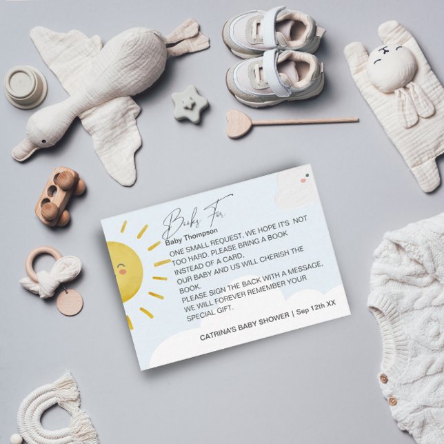 Ray of Sunshine Clouds Boy Books for Baby Small Begleitkarte (Von Creator hochgeladen)