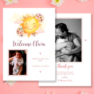 Ray of Sunshine ist unterwegs Foto Boho Girl Ankündigung