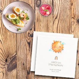 Ray of Sunshine Rainbow Begrüßung Boho Baby Dusche Serviette