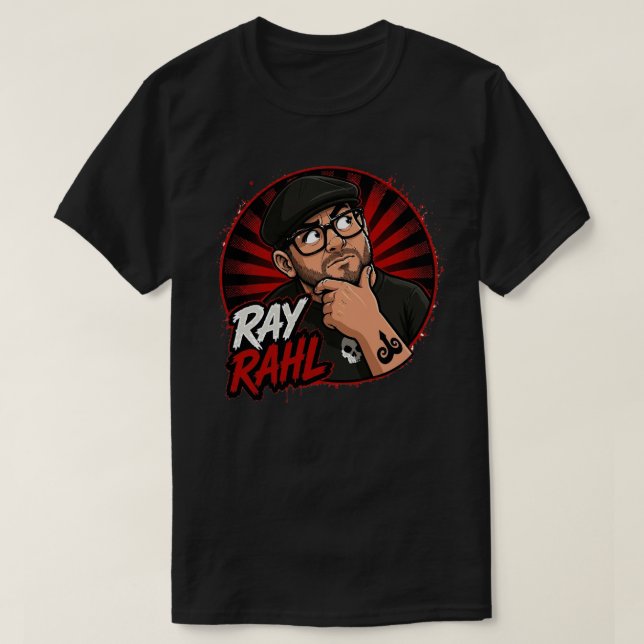 Ray Rahl Dunkel T-Shirt (Design vorne)