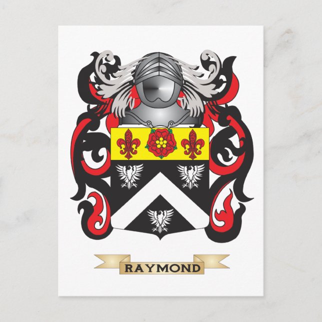 Raymond Coat of Arms (Familienwappen) Postkarte (Vorderseite)