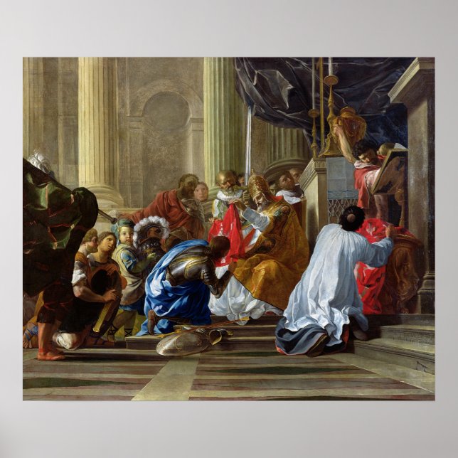 Raymond IV von Saint-Gilles, der das Kreuz nimmt Poster (Vorne)