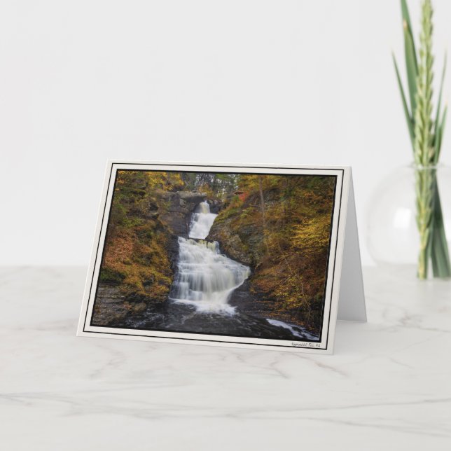 Raymondskill Falls im Herbst 2018 Karte (Vorderseite)