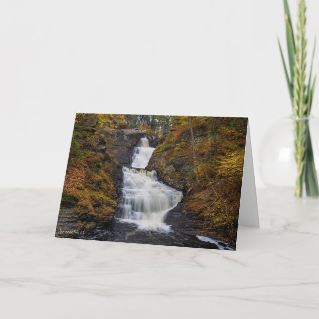 Raymondskill Falls im Herbst 2018 Karte (Vorderseite)