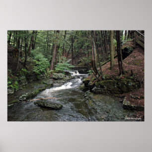 Raymondskill River in the Poconos print 040 Poster