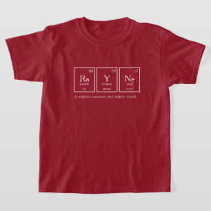 Rayne-Name bedeutet die Chemie von Tabellenelement T-Shirt