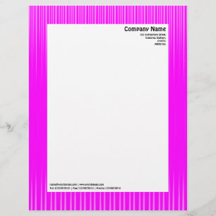 Rays - Magenta und White Briefkopf