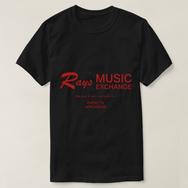 Rays Music Exchange. T-Shirt (Design vorne)