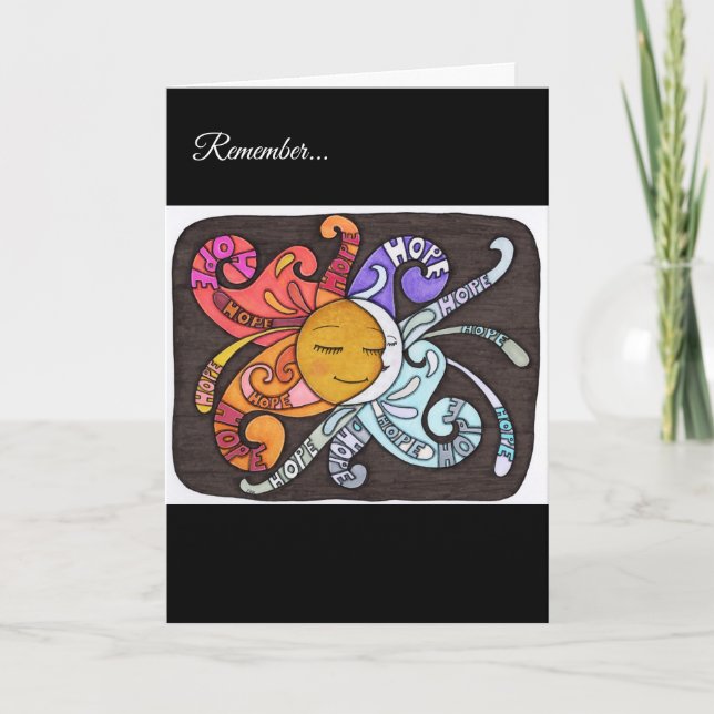 Rays of Hope Greeting Card Karte (Vorderseite)