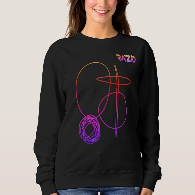 RAZID Abstract Line Art Sweatshirt (Vorderseite)