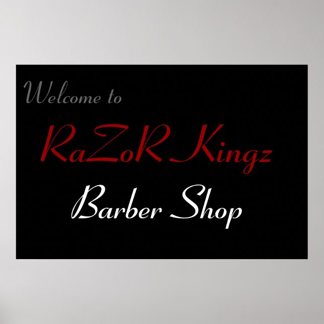 RaZoR Kingz Barber Shop Werbeaktion Poster (Vorne)