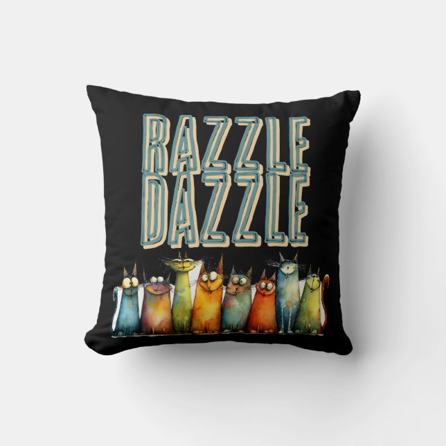 Razzle Dazzle Kissen (Vorderseite)