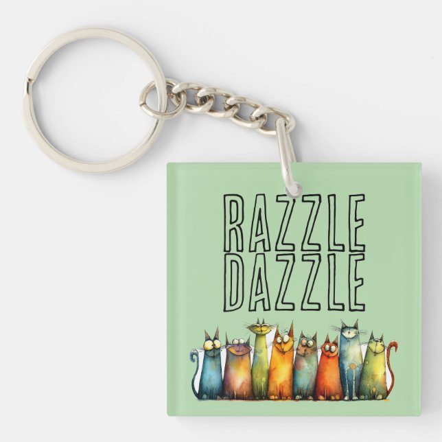 Razzle Dazzle Schlüsselanhänger (Vorderseite)