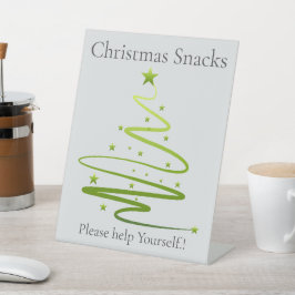 Razzle Dazzle Weihnachts-Party Snacks Sockelschild