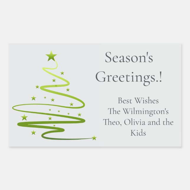 Razzle Dazzle Weihnachtsfeiertag eckiges Geschenke Rechteckiger Aufkleber (Vorderseite)