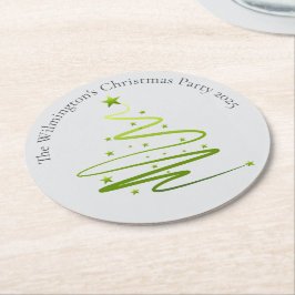 Razzle Dazzle Weihnachtsfest Party Runder Pappuntersetzer