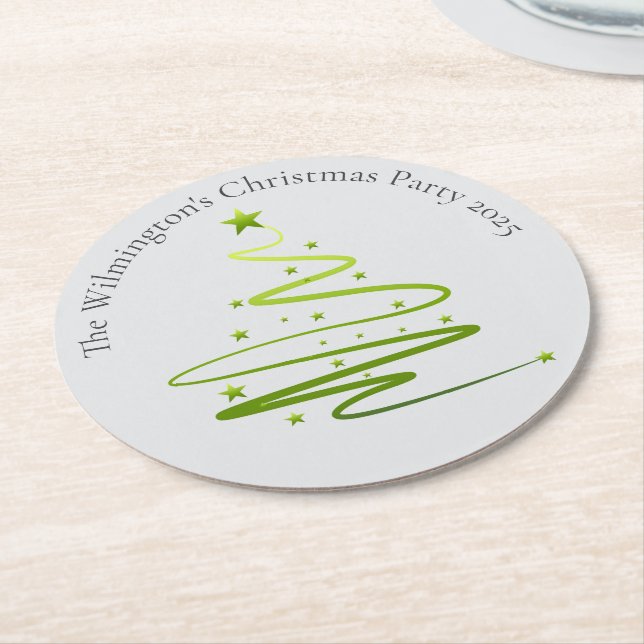 Razzle Dazzle Weihnachtsfest Party Runder Pappuntersetzer (Angewinkelt)