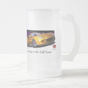 Razzy Schlag-Glas-Tasse Mattglas Bierglas