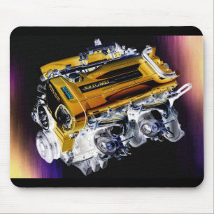 RB26 Doppelturbo Motor Mousepad
